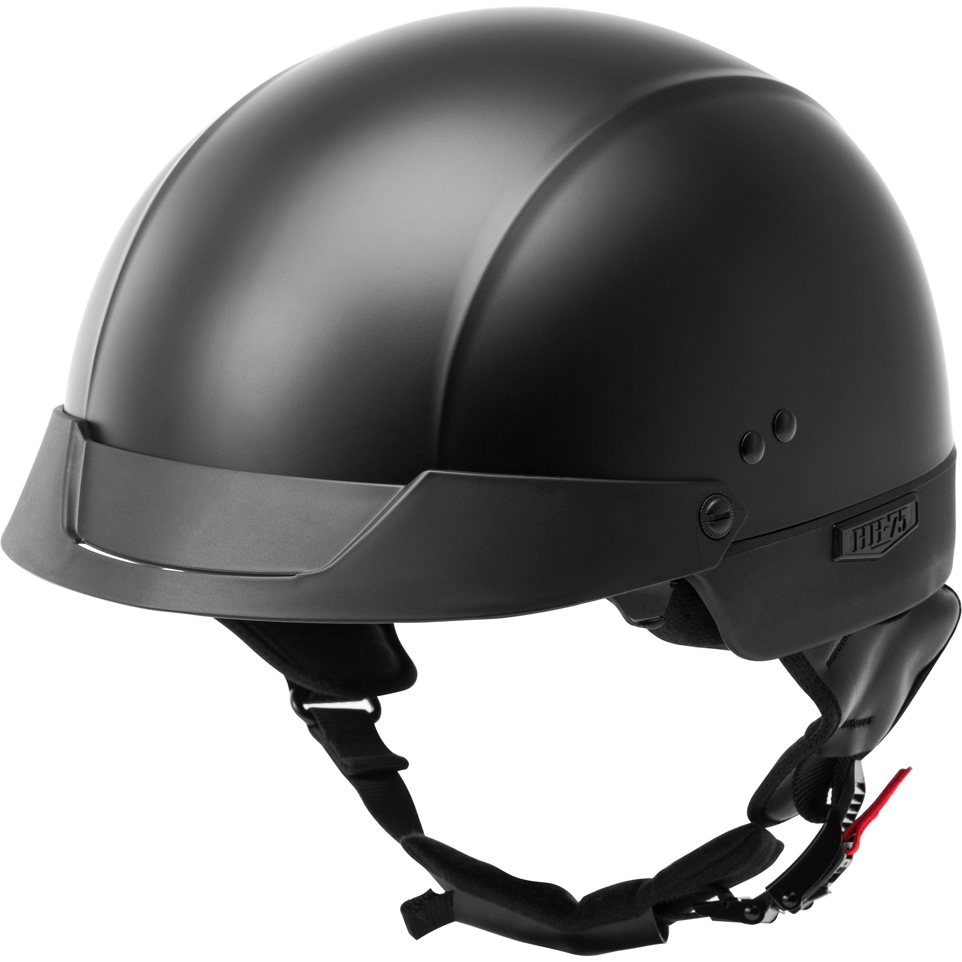 Hh 75 Half Helmet Matte Black 2x