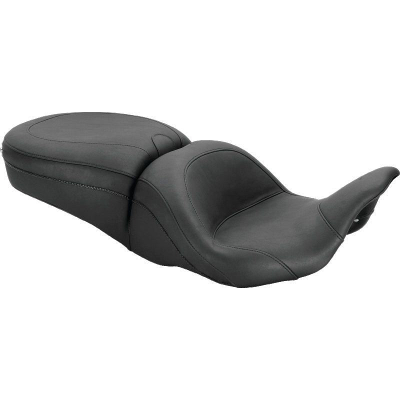 Mustang 08-21 Harley Electra Glide, Rd Glide, Rd King, Str Glide Lowdown Touring 1PC Seat - Black