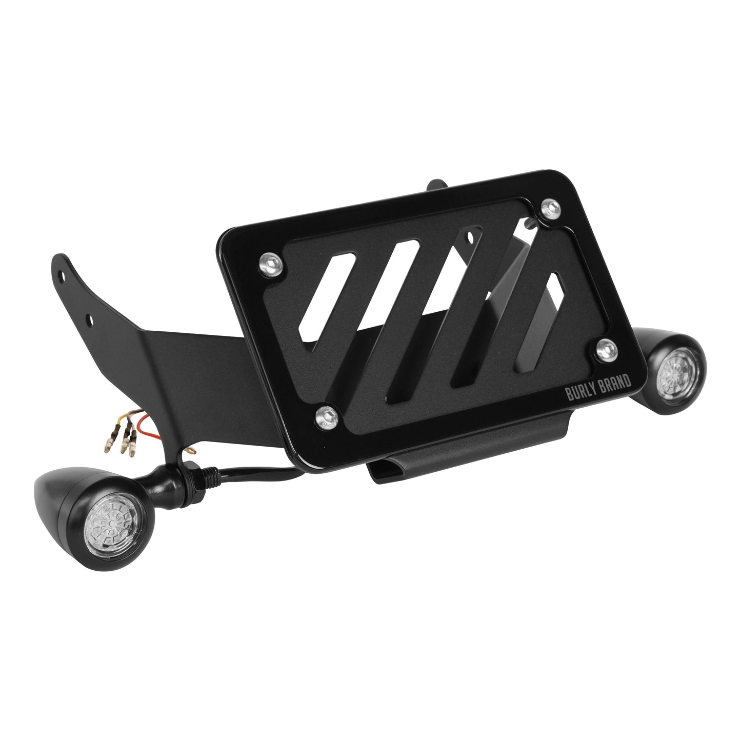 Slash Cut Lic Plt Kit With Ts Black