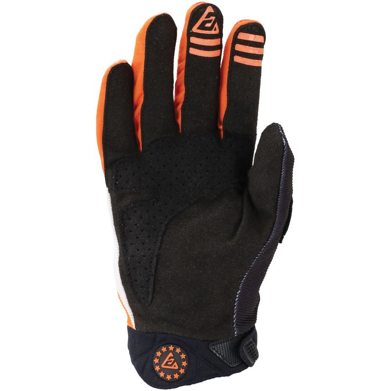 Answer 25 Peak Flo Gloves Black/Hyper Orange/White - XS