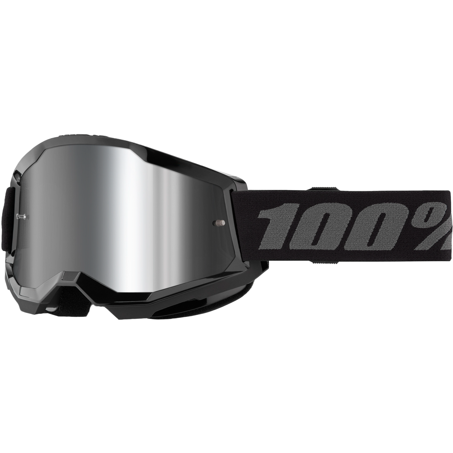 Strata 2 Goggle Black Mirror Silver Lens