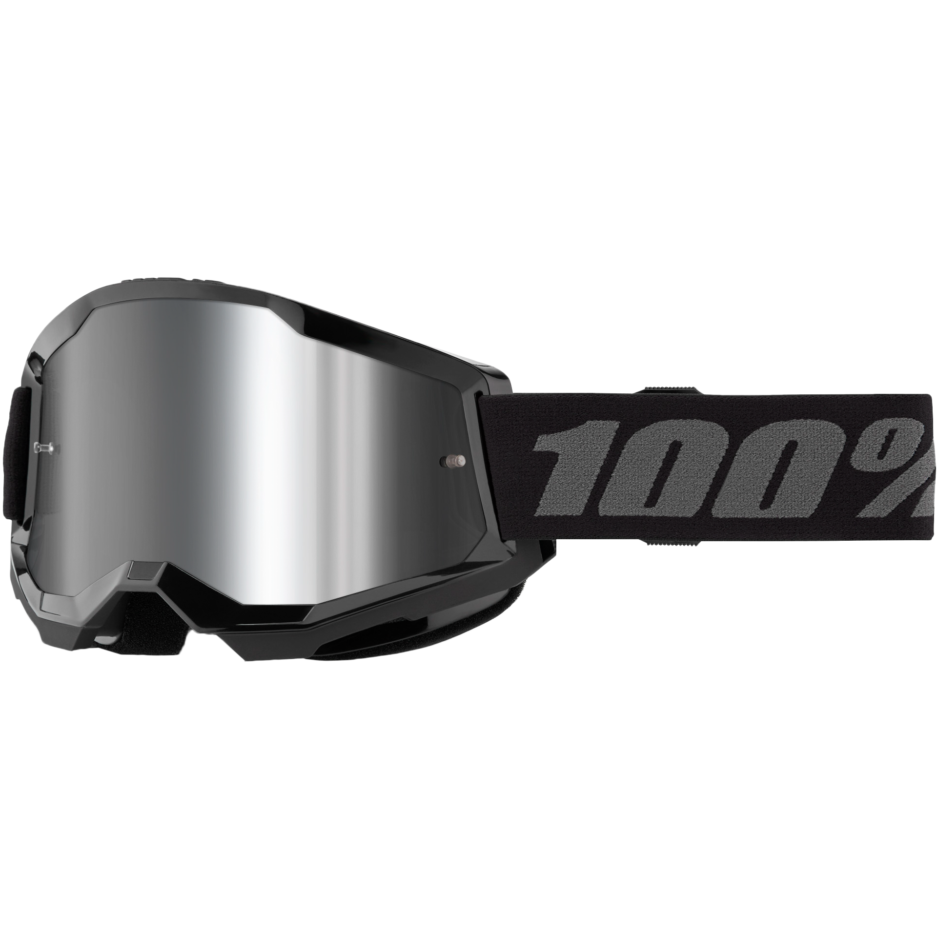 Strata 2 Goggle Black Mirror Silver Lens