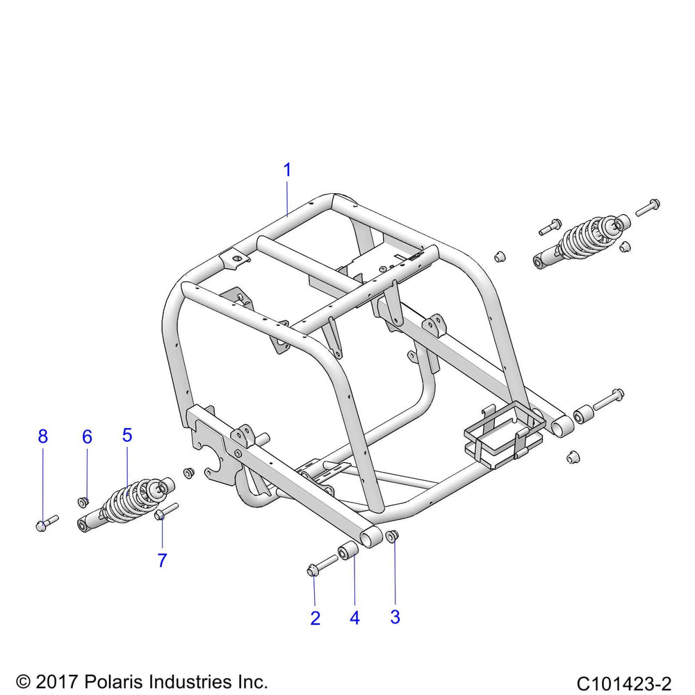 
                      
                        Polaris ATV Swingarm Weld, Rear, Matte Black, Genuine OEM Part 1022847-458, Qty 1
                      
                    