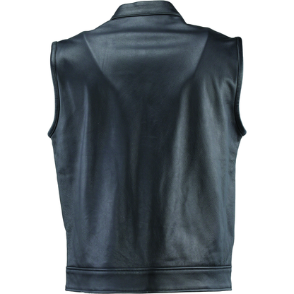 Kuryakyn Leather By River Road Vandal Club Vest Black - Small
