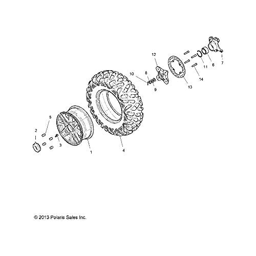 Polaris RZR Knuckle, Front, Right, Machined, Genuine OEM Part 5138414, Qty 1