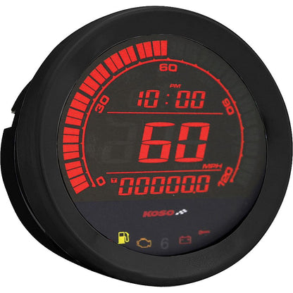 Hd 02 Series Gauge Kit Black Bezel Oil Temp