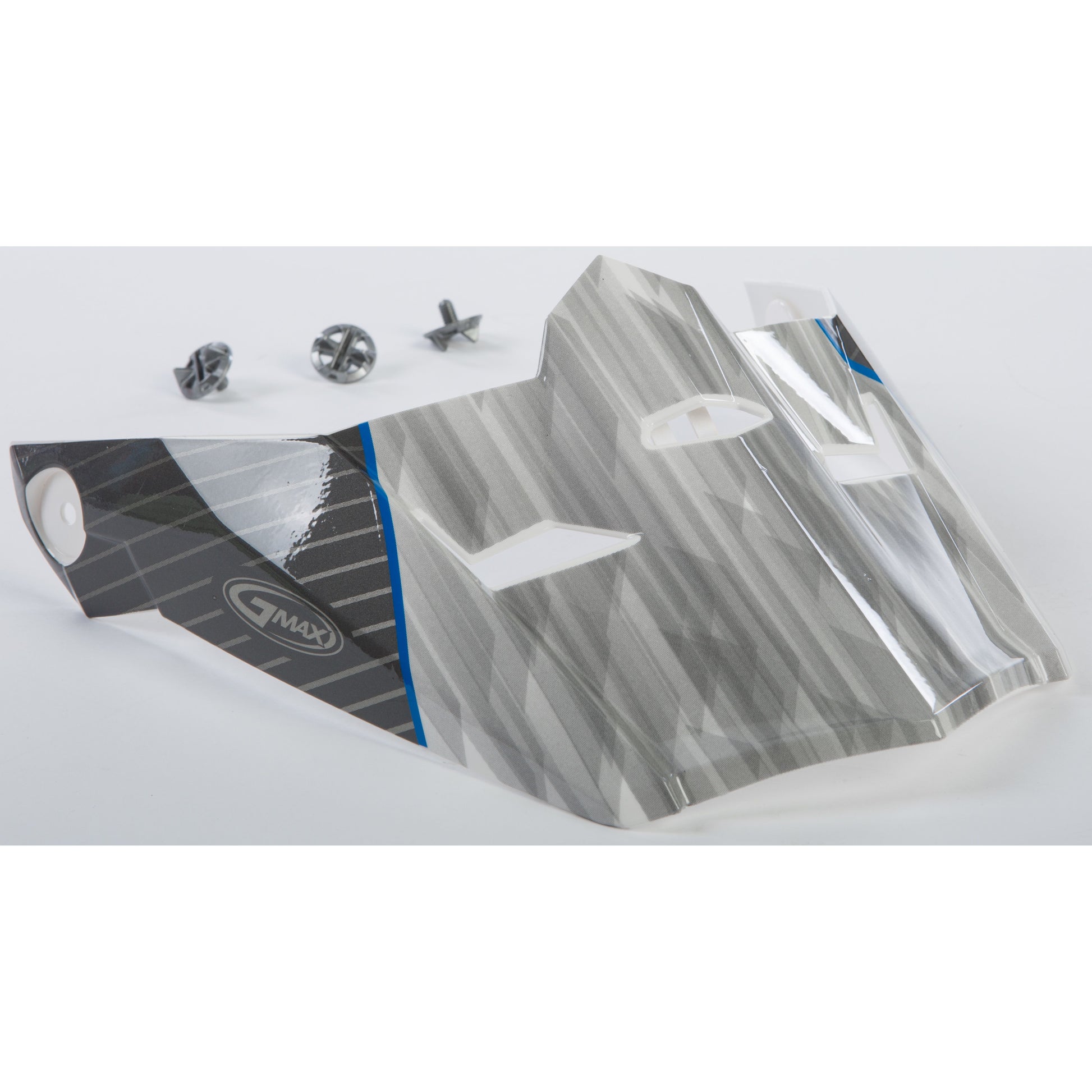 Visor W/Screws Colfax Mx 46y White/Blue Ys Yl