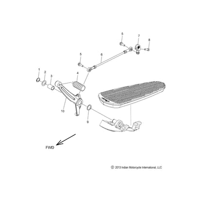 Indian Motorcycle Linkage Assembly, Shifter 256, Genuine OEM Part 1019313, Qty 1