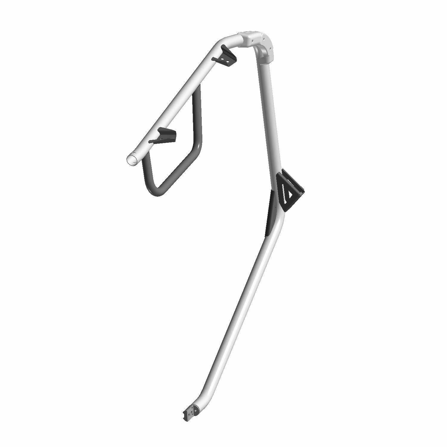 Polaris Ranger Cab Frame Weld, Front, Left, Matte Black, Genuine OEM Part 1022454-458, Qty 1
