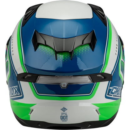 Ff 98 Aftershock Helmet White/Neon Green Md