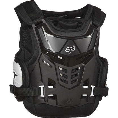 Fox Racing Unisex-Child Raptor PROFRAME LC Motocross Chest Protector, CE CERT,Black/White,One Size