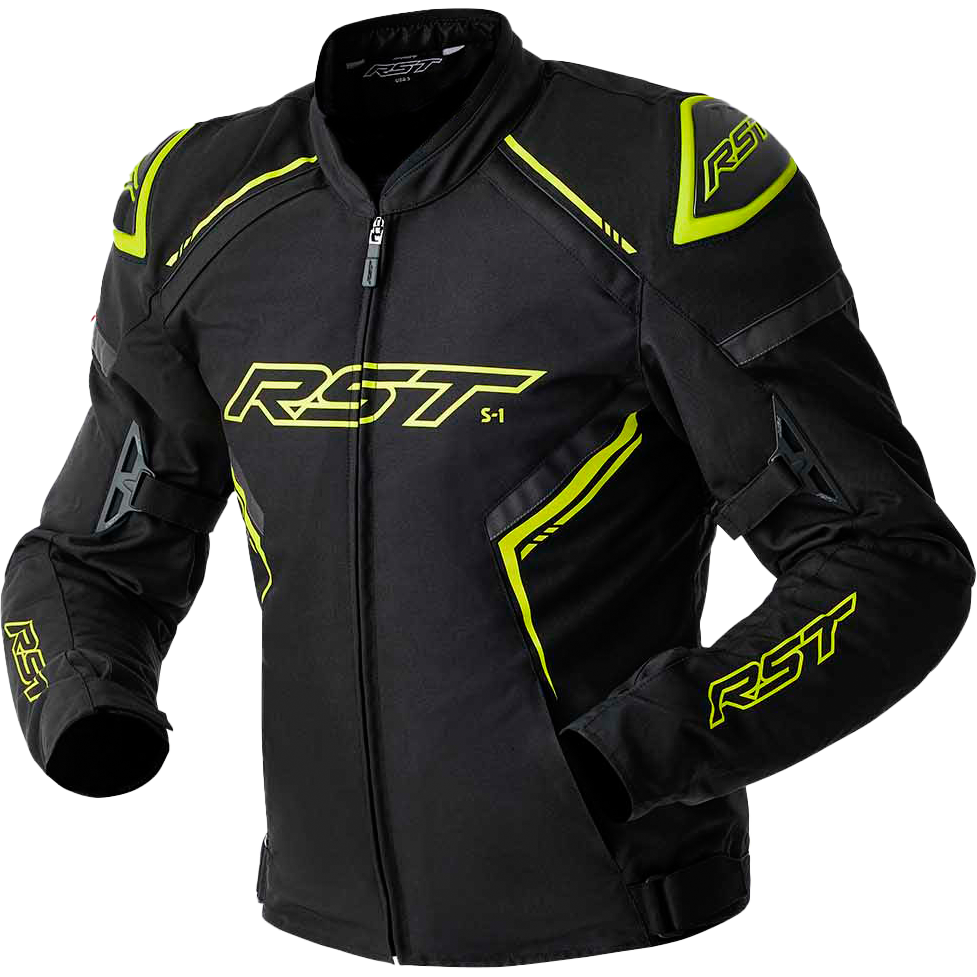 S1 D3o Textile Jacket Black/Grey/Flo Yel 2x