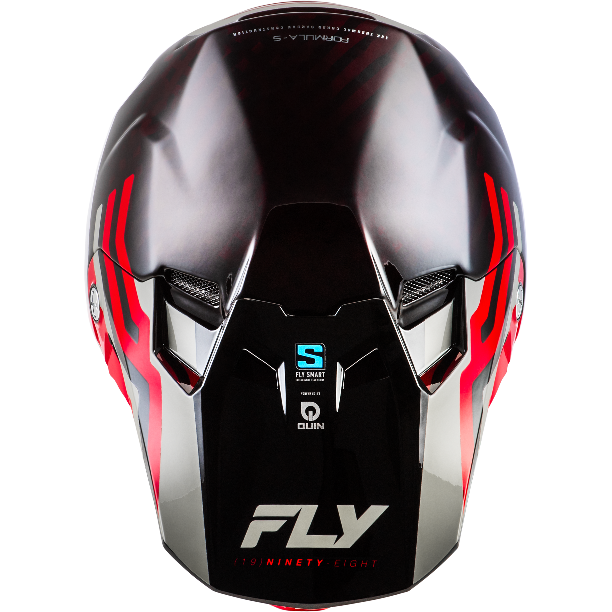 Formula S Carbon Byte Helmet Red Carbon/Red/Grey 2x