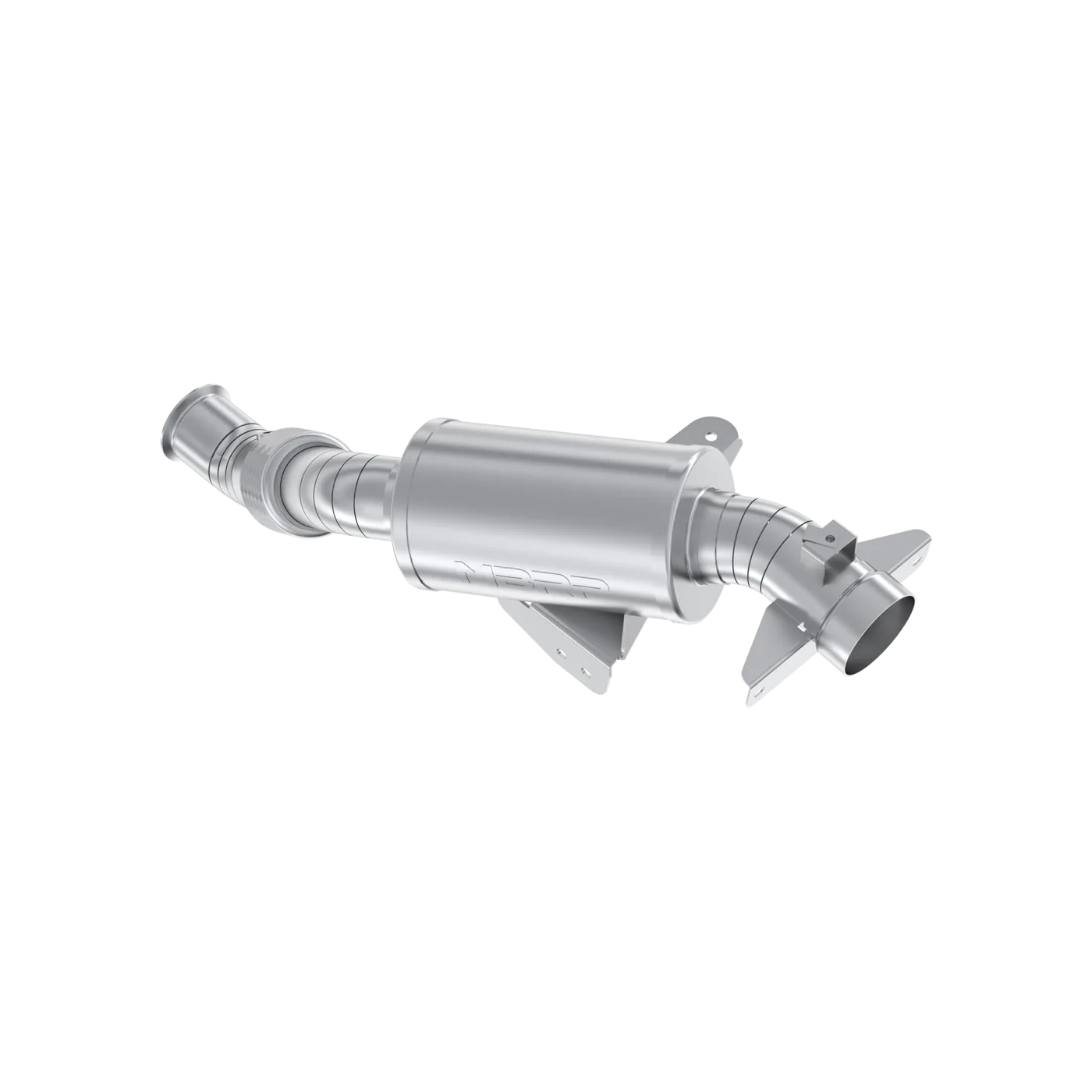 Single Slip On Turbo Back W/ 3" Performance Muffler; Quiet