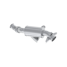 Single Slip On Turbo Back W/ 3" Performance Muffler; Quiet