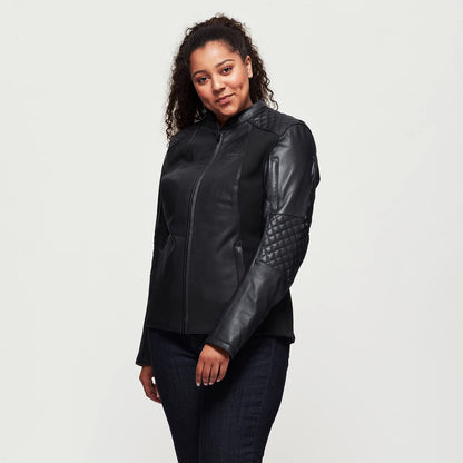 Indian Motorcycle Women's Drew Leather Jacket, Black - M - 286169903