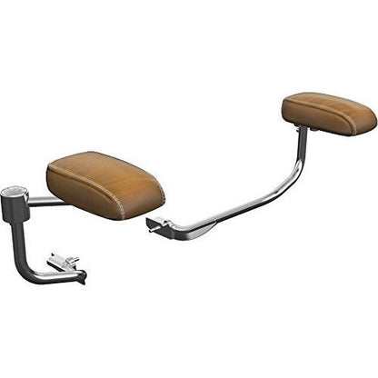 Indian Motorcycle Passenger Armrest Pads, Pair, Fits Specific Chieftain, Roadmaster, Chief, Springfield Models Equipped With Trunk, Desert Tan Genuine Leather, for Comfort and Support - 2880041-05