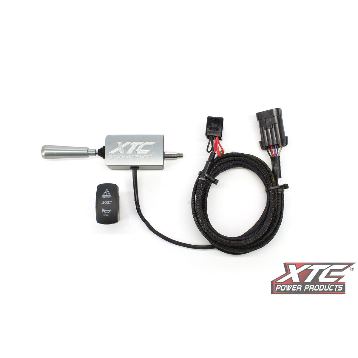 Auto Turn Signal Kit W/ Billet Lever And Front Drl Lights Pol