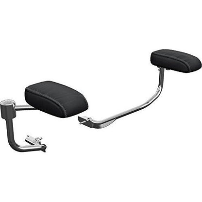 Indian Motorcycle Passenger Armrest Pads, Pair, Fits Specific Chieftain, Roadmaster, Chief, Springfield Models Equipped With Trunk, Black Genuine Leather, for Comfort and Support - 2880041-01