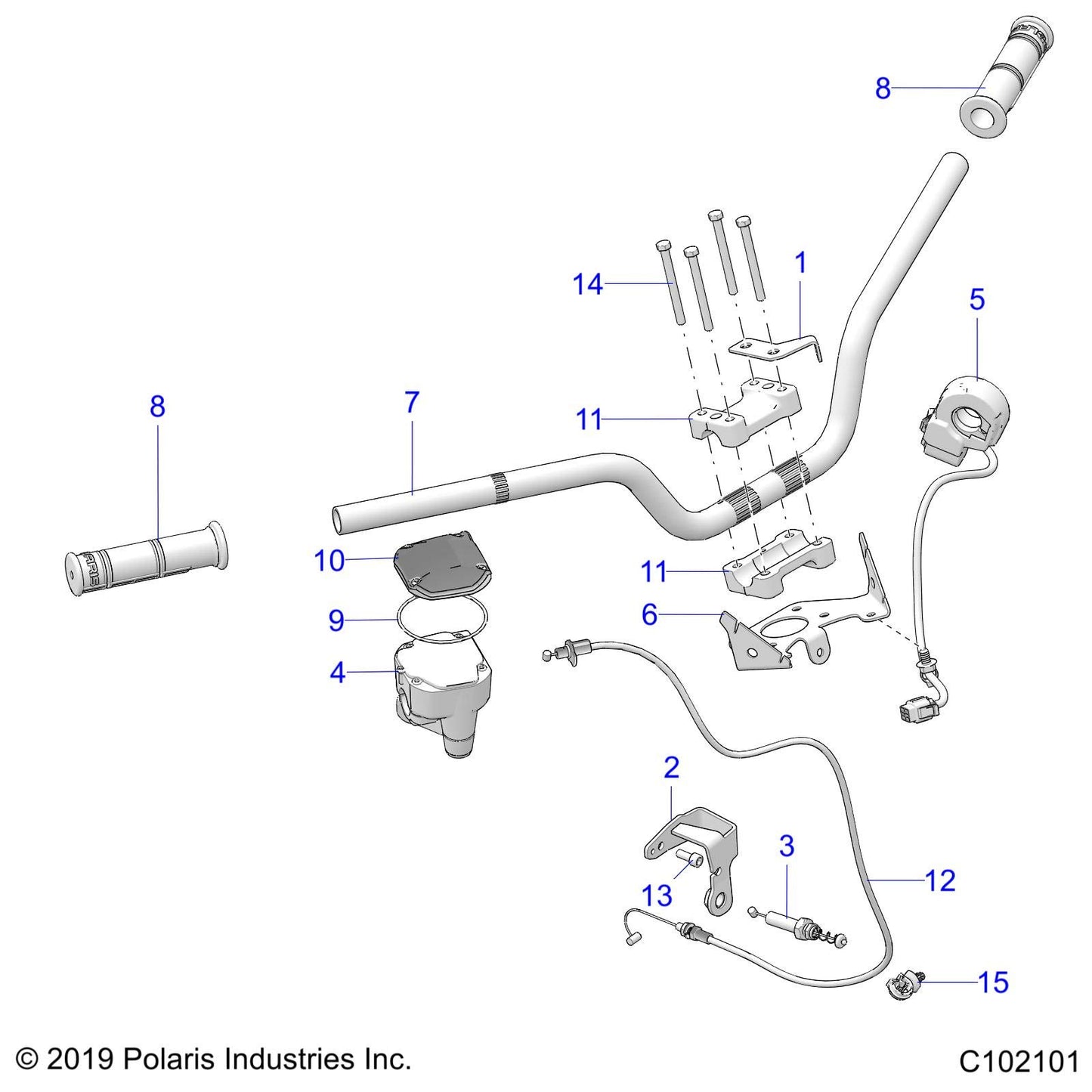 Polaris ATV Cover, Genuine OEM Part 5438268, Qty 1