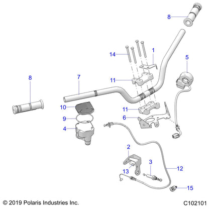 Polaris ATV Cover, Genuine OEM Part 5438268, Qty 1