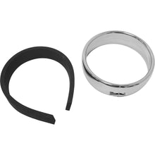 Frenched Headlight Trim Ring Chrome 5 3/4 Clamp Style