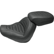 Mustang 18-21 Harley Fat Bob Standard Touring Solo Seat Trapezoid- Black