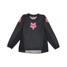 Fox Racing KIDS GIRLS BLACKOUT MOTOCROSS JERSEY, BLACK/BLACK, KIDS SMALL