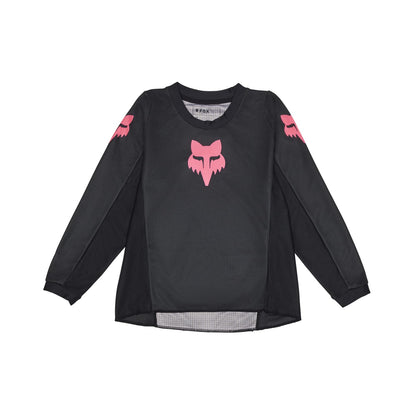 Fox Racing KIDS GIRLS BLACKOUT MOTOCROSS JERSEY, BLACK/BLACK, KIDS SMALL