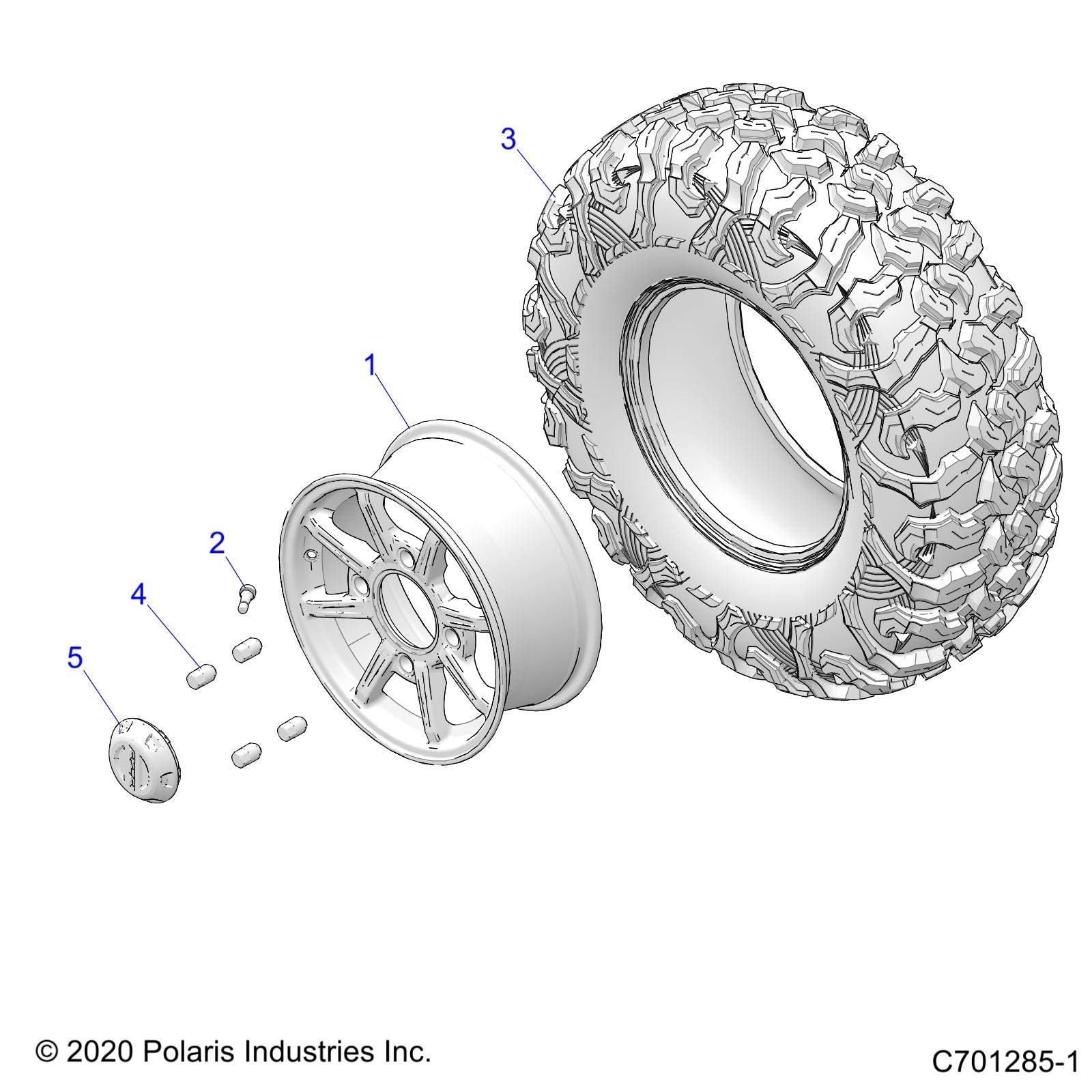 Polaris Maxxis Tire, 30x10-R14, Part 5416567