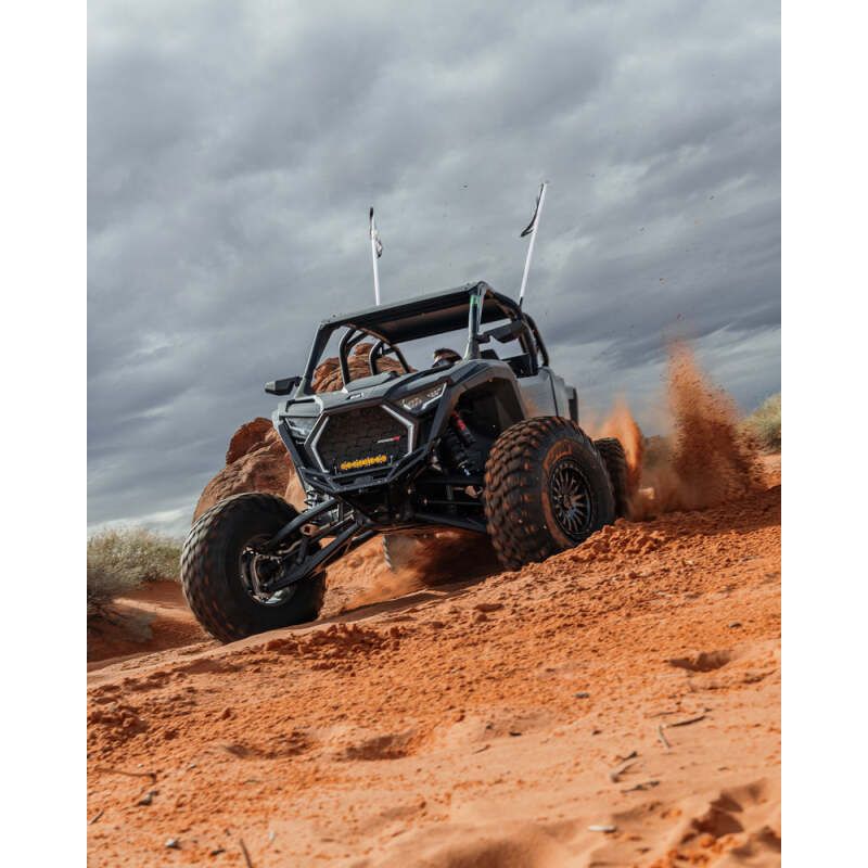 Elektric Offroad 2022-2025 Polaris Rzr Pro R/ Pro S/Turbo R Billet Front Winch Bumper Anodized Black