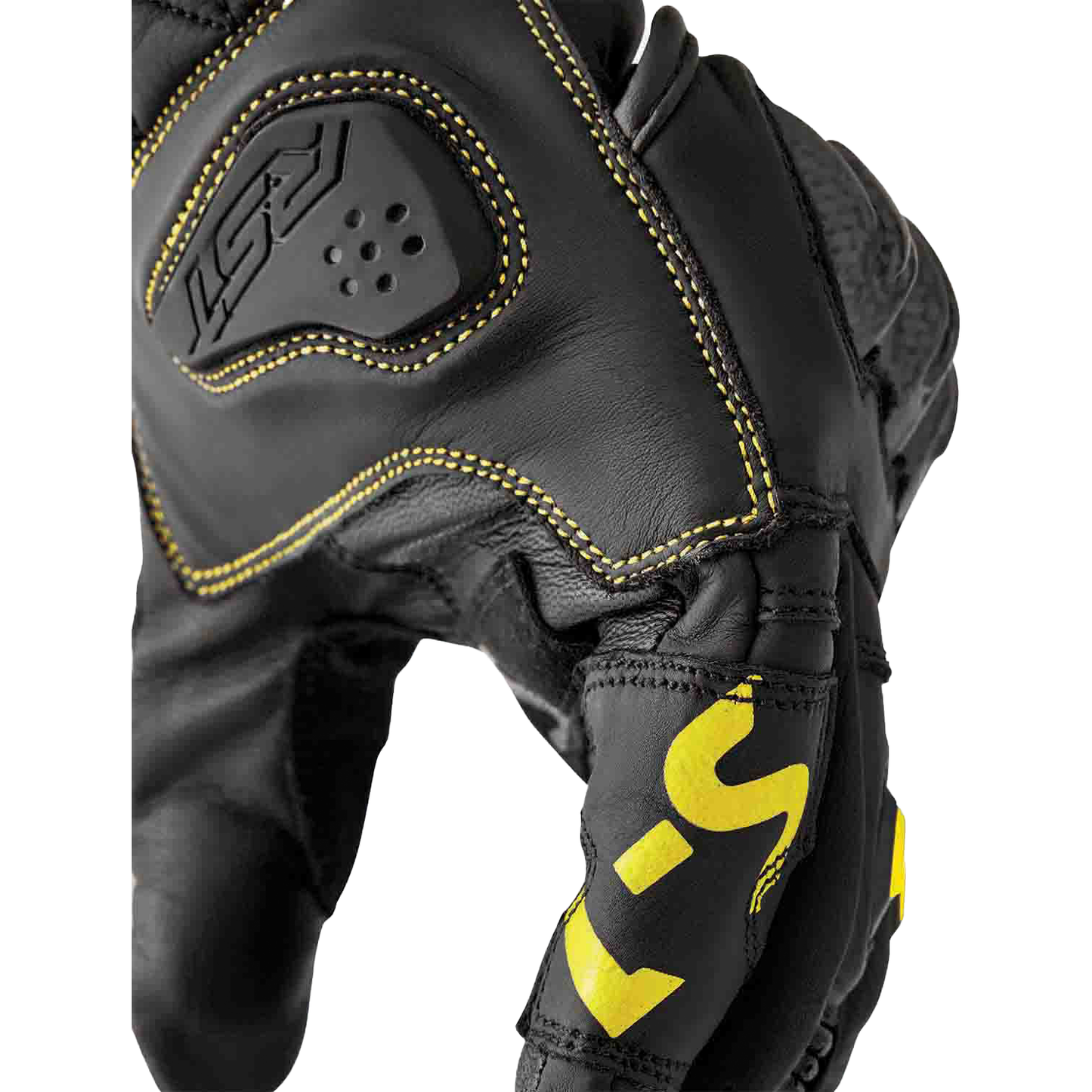 S1 Glove Blk/Flo Yel Leather 2xl