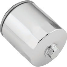 Twin Power Twin Cam and M8 Chrome Magnetic Oil Filter With Nut Rpls H-D 63798-99 w/ Backflow Valve