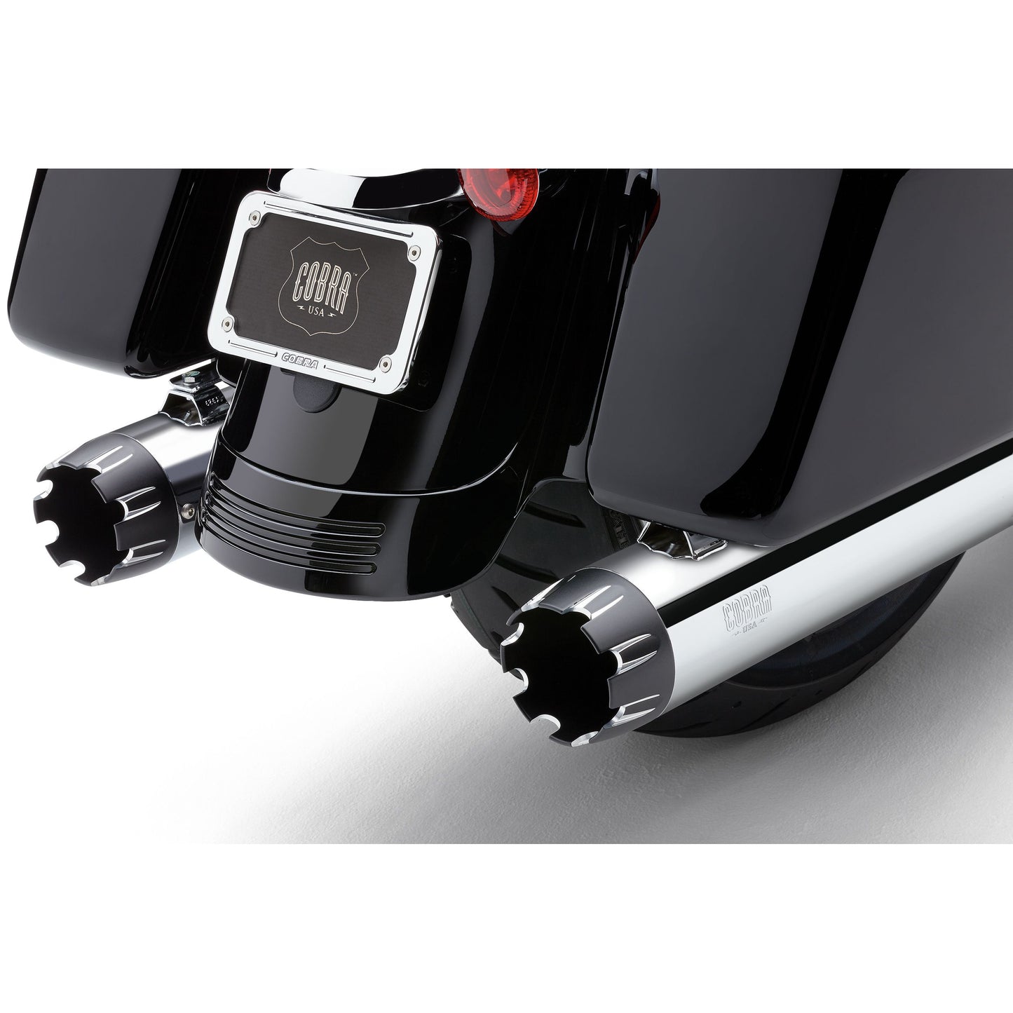 4" Dual Cut Tip Slip On Chrome Flh/Flt 95 16