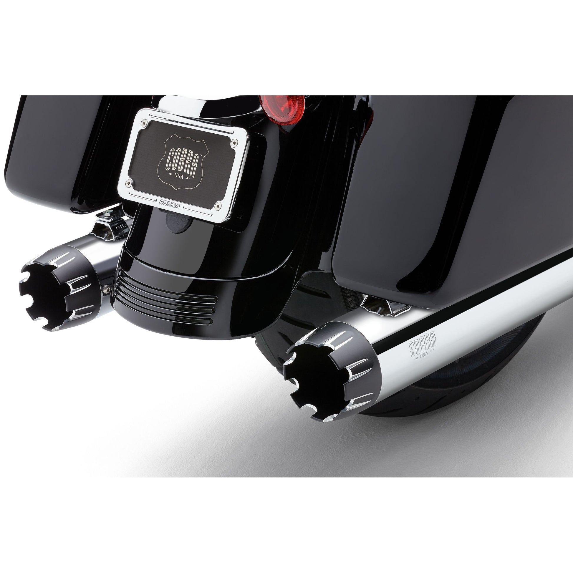 4" Dual Cut Tip Slip On Chrome Flh/Flt 17 22