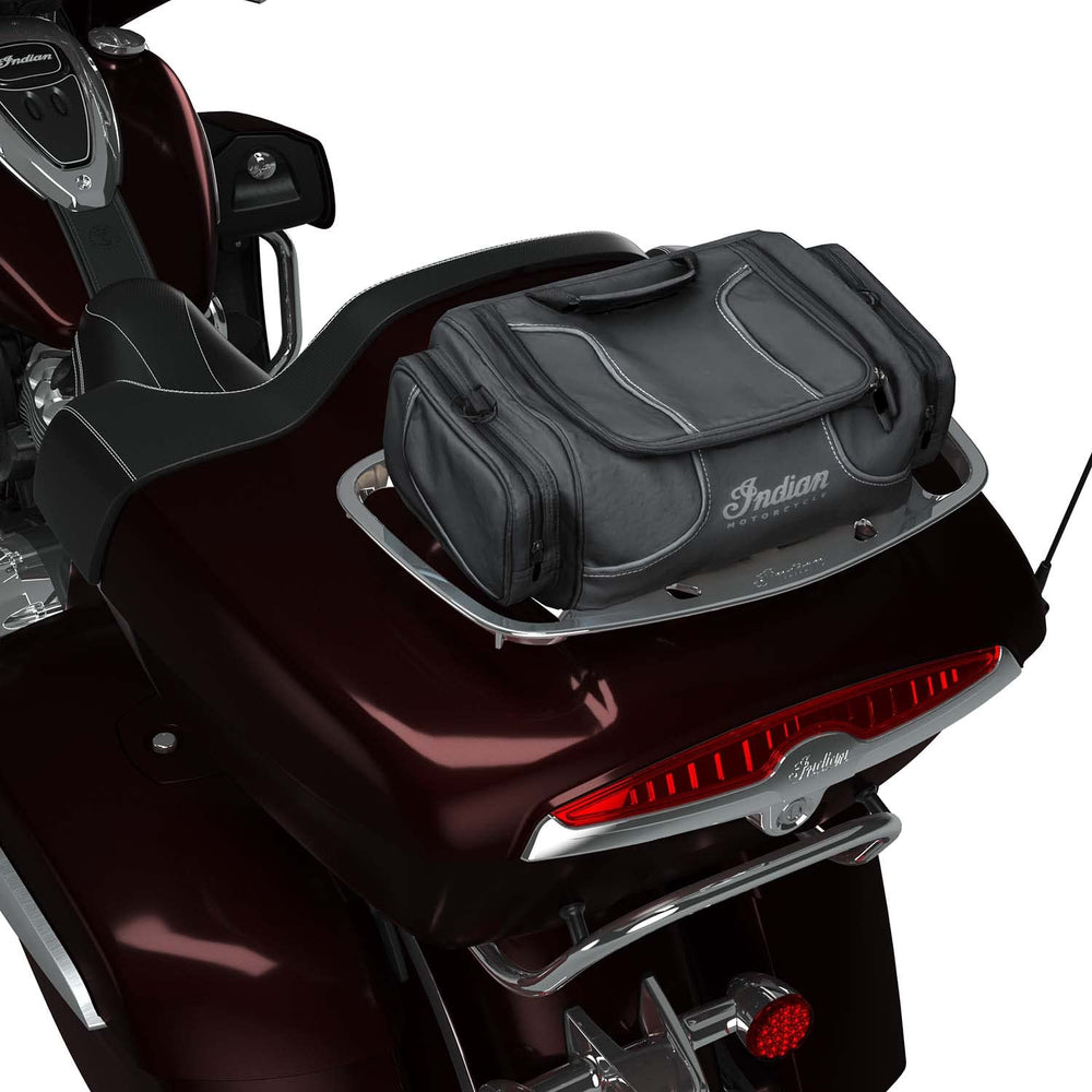 
                      
                        Indian Motorcycle Spirit Lake Rack Bag, Black - 2889145-VBA
                      
                    