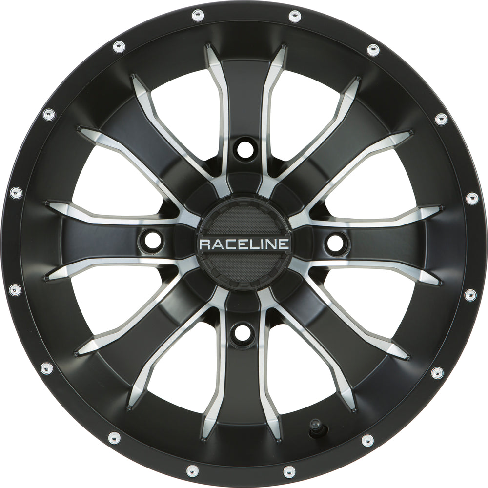 Mamba Wheel 14x7 4/137 5+2 (+10mm) Blk/Machined