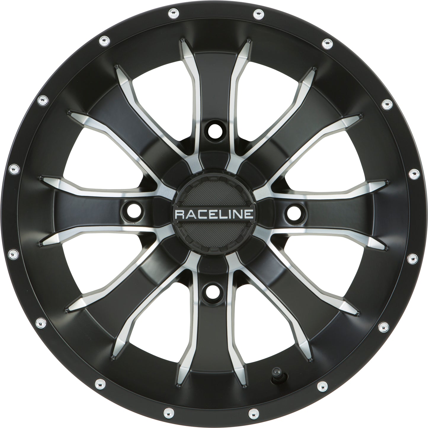 Mamba Wheel 14x7 4/137 5+2 (+10mm) Blk/Machined
