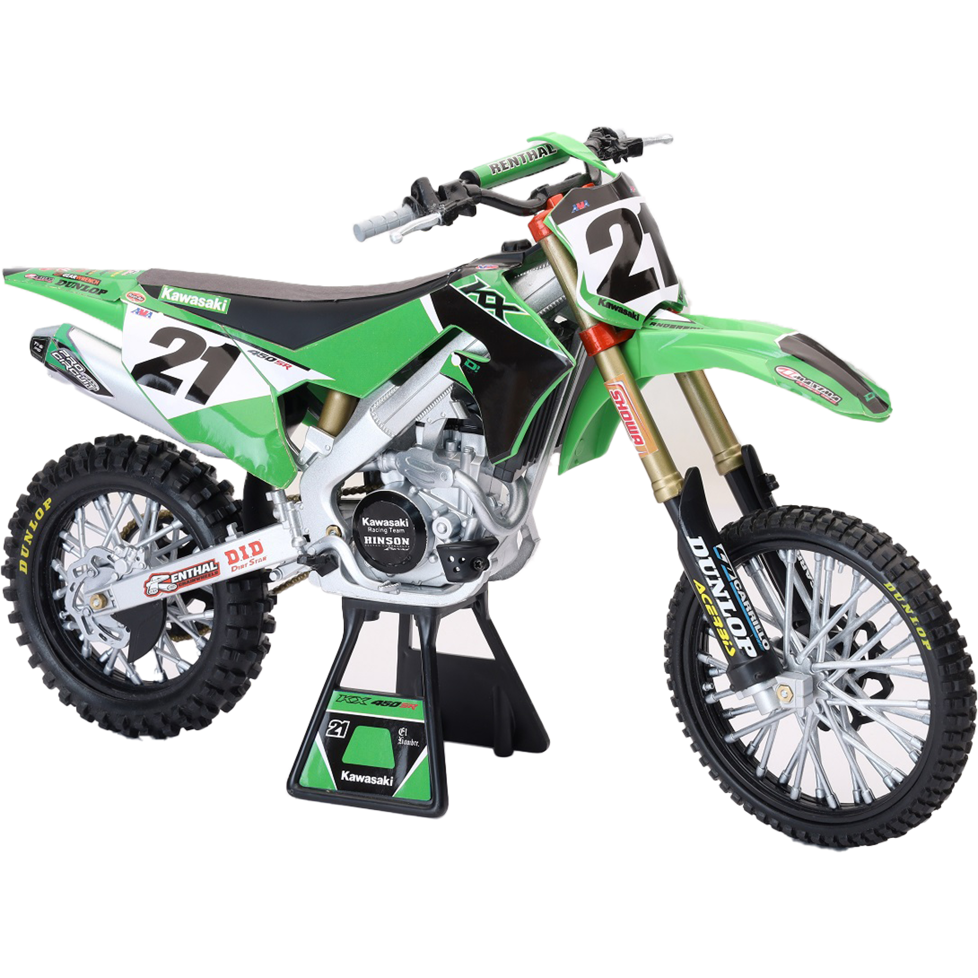 1:6 Scale Kawasaki Factory Team Kx450f Jason Anderson #21