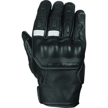 Speed and Strength Twist of Fate Leather Gloves Black/White - Large