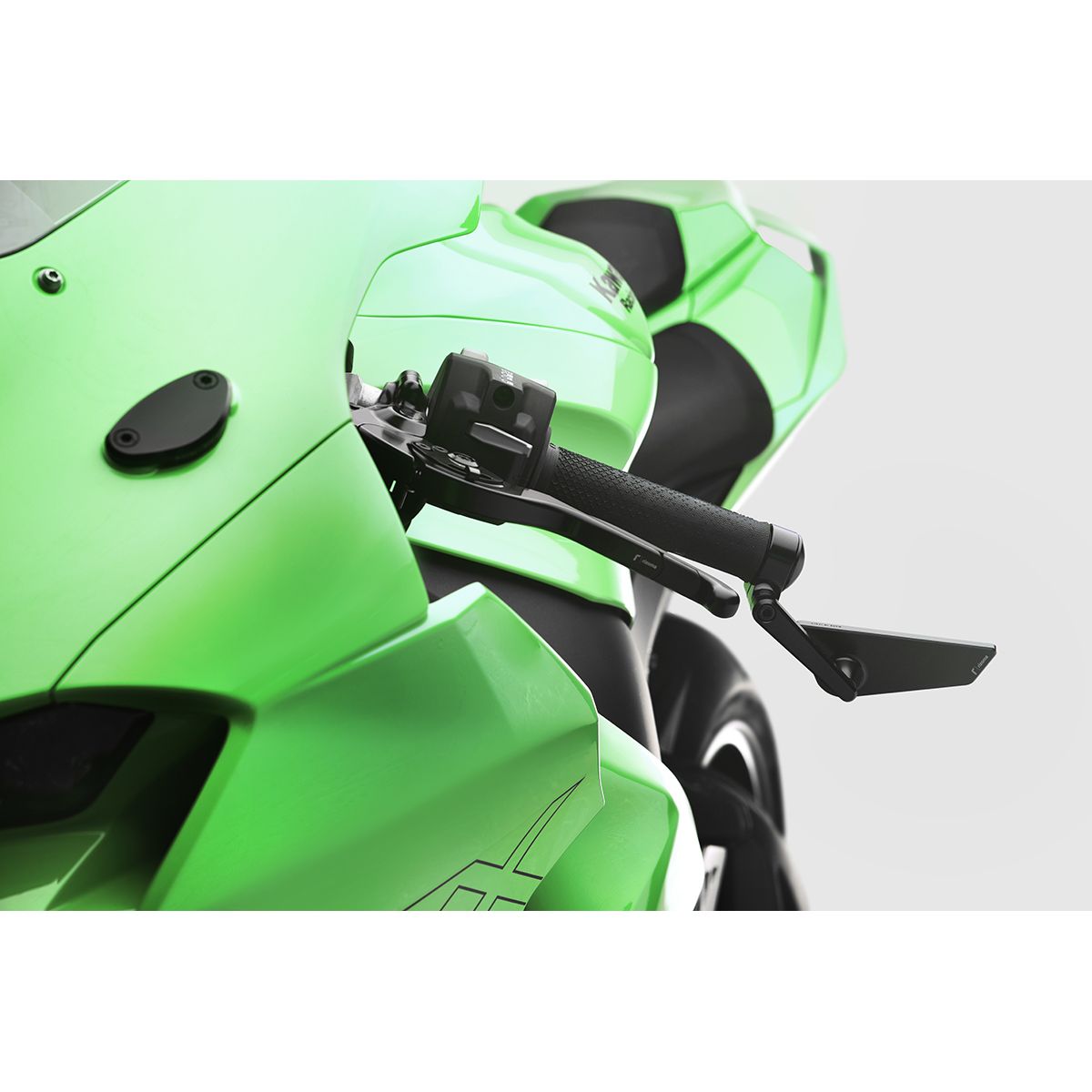 Cut Edge Bar End Mirror Universal Left Black Ea