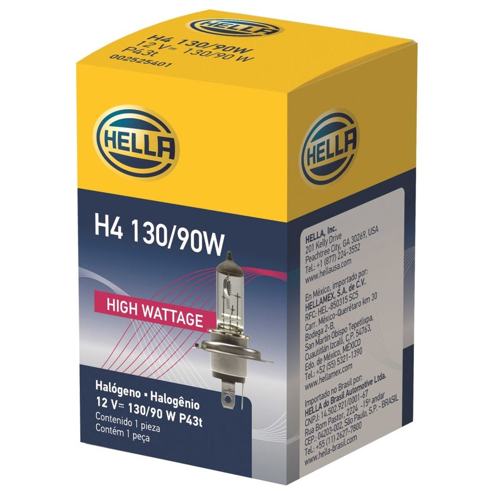 
                      
                        Hella H4 12V 130/90W Halogen Headlight Bulb - Universal
                      
                    