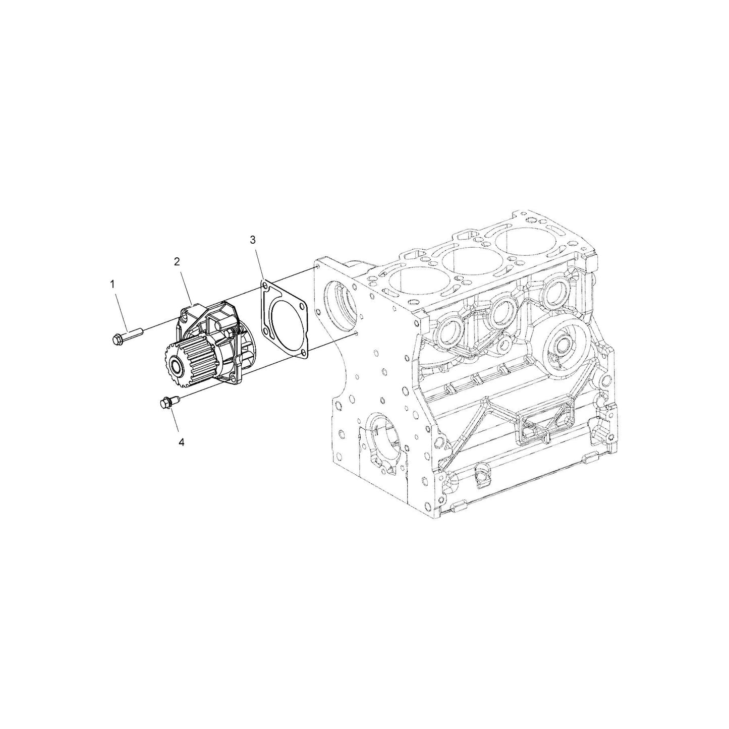 Polaris Ranger Complete Waterpump, Genuine OEM Part 3040123, Qty 1