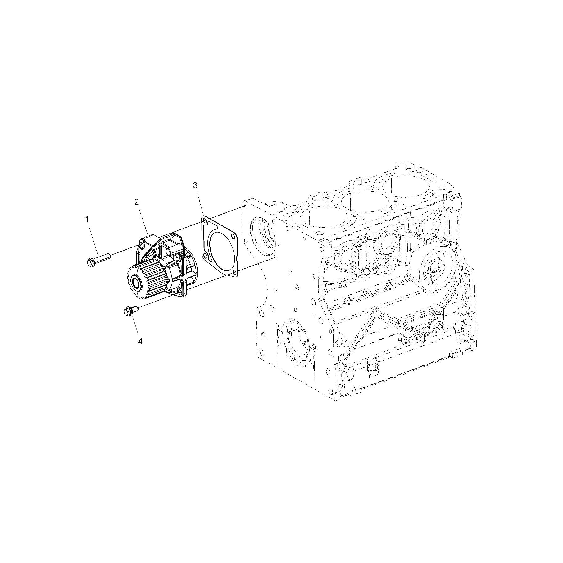 Polaris Ranger Complete Waterpump, Genuine OEM Part 3040123, Qty 1