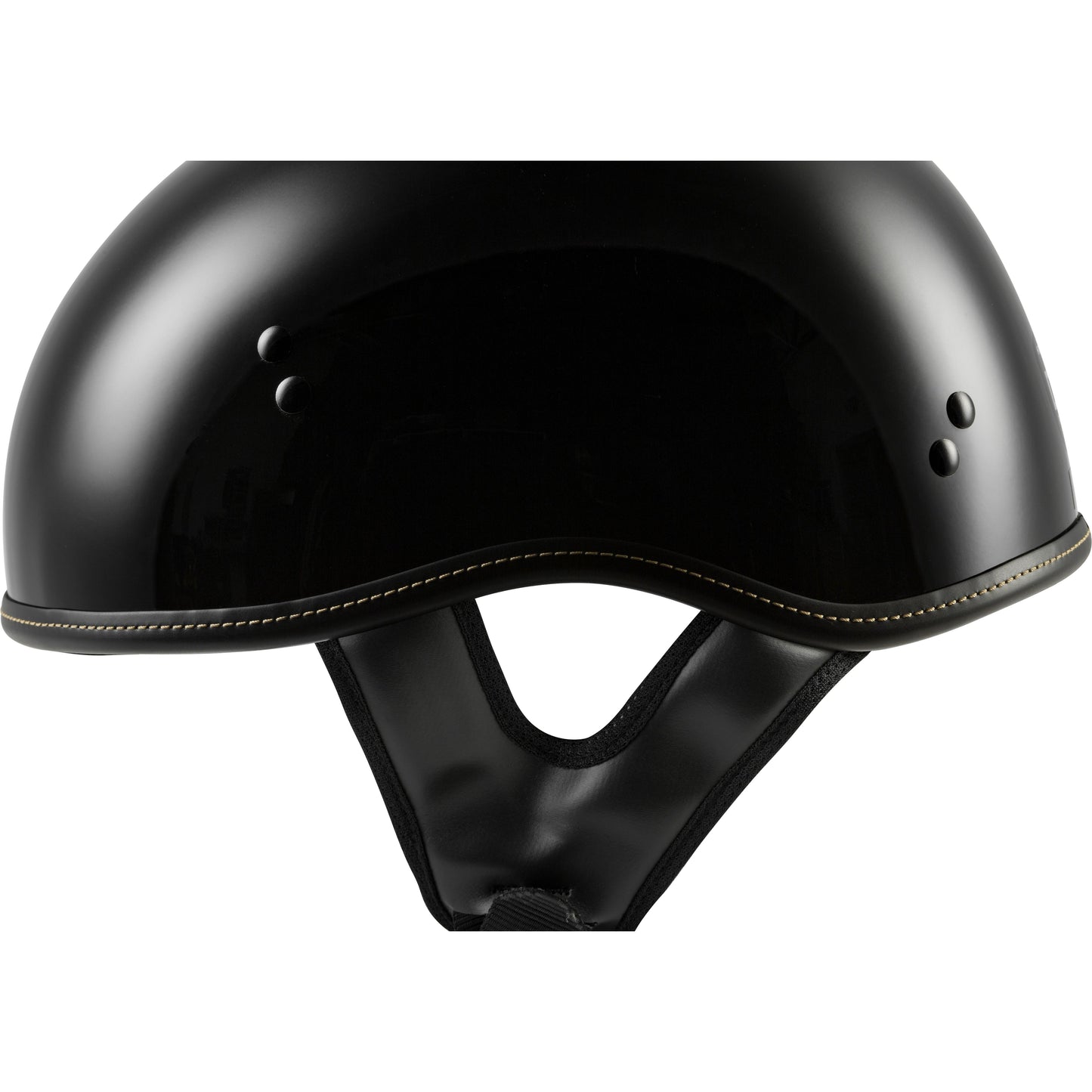 .357 Solid Half Helmet Gloss Black Xs