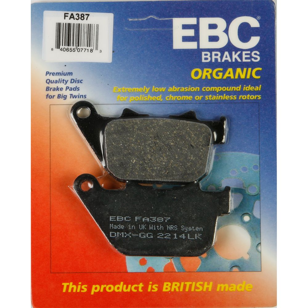 Brake Pads Fa837 Organic