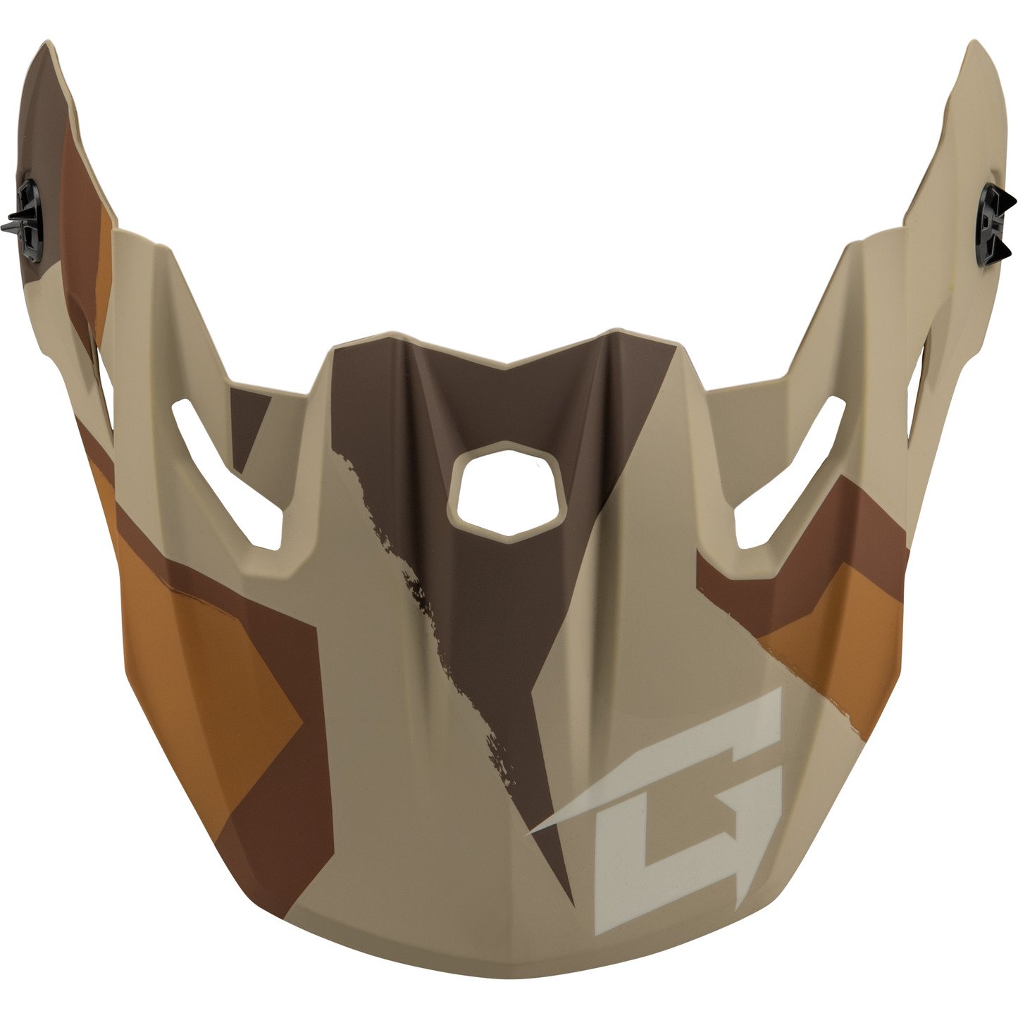 Mx 96 Splinter Visor W/Screws Matte Brwn/Tan/White