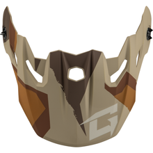 Mx 96 Splinter Visor W/Screws Matte Brwn/Tan/White