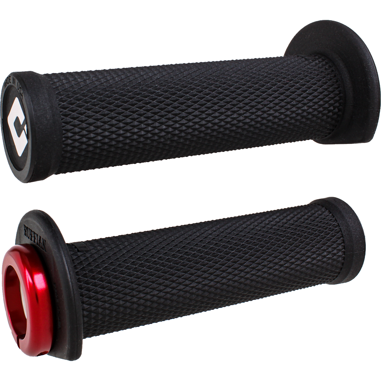 Atv/Pwc Ruffian Lockon Grip 125mm Black/Red