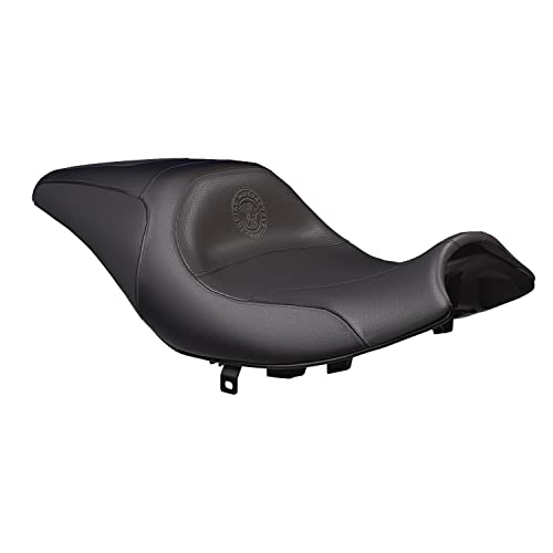 Indian Motorcycle Standard Reach Slim Syndicate Heated Seat, Black - 2889616-VBA